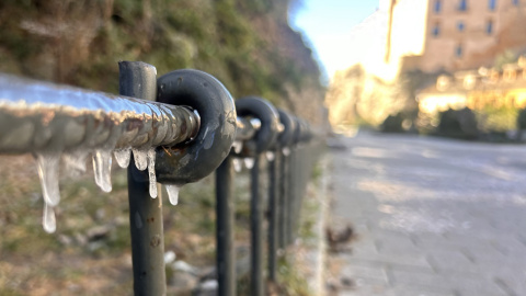 El frío en Cuenca, a 14 de enero de 2025.