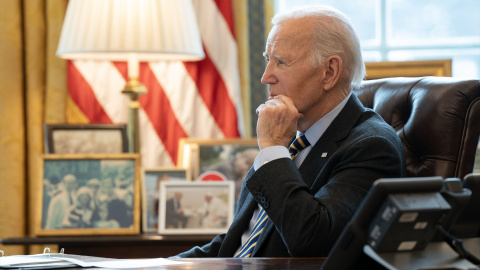 El presidente de EEUU, Joe Biden, durante una reunión en la Casa Blanca.