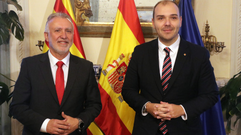 El conseller de la Presidència, Albert Dalmau, i el ministre de Política Territorial, Ángel Víctor Torres