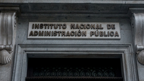 Fachada exterior del Instituto Nacional de Administración Pública, en una imagen de archivo.