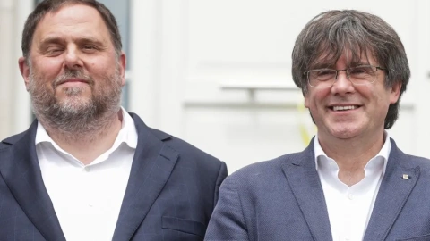 Junqueras i Puigdemont, en una imatge l'any 2021