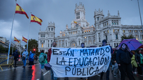 Imagen de archivo de una manifestación por la educación pública en Madrid.