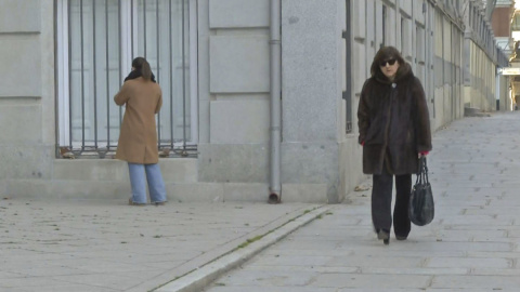 Captura de vídeo de la fiscal superior de la Comunidad de Madrid, Almudena Lastra, llegando a la sede del Tribunal Supremo.