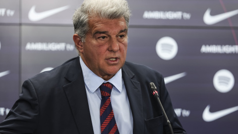 El presidente del FC Barcelona, Joan Laporta, a 14 de enero de 2025.