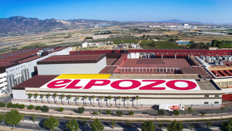 Vista aérea de las instalaciones de la cárnica El Pozo, en Alhama de Murcia.