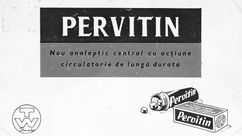 Publicidad del Pervitin, la metanfetamina que consumía Hitler.