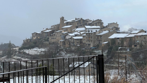 Nevada a Estamariu, a l'Alt Urgell.