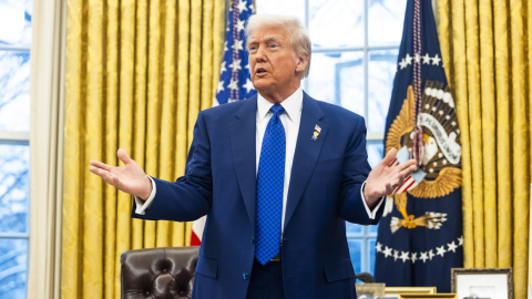 El presidente de Estados Unidos, Donald Trump, en la Casa Blanca.