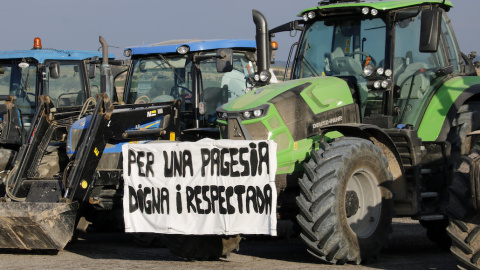 Una imatge de la protesta del cap de setmana passat a La Panadella.