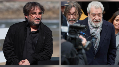 Jordi Évole y Miguel Ángel Rodríguez, en dos fotos de archivo.