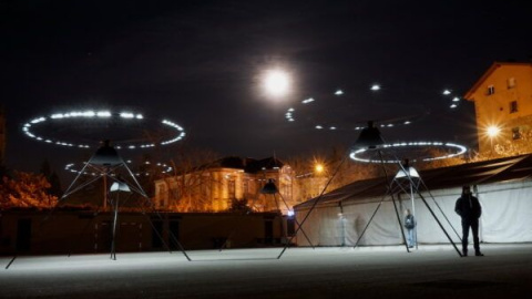 Umbra Light Festival, la luz convierte Vitoria en ‘La isla del tesoro’