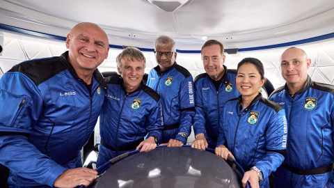 Blue Origin's 10th human flight, NS-30, will lift off from Launch Site One in West Texas on Tuesday, February 25. The crew includes: Lane Bess, Jesús Calleja, Elaine Chia Hyde, Dr. Richard Scott, Tushar Shah, and an undisclosed sixth crew member. Lane is flying on New Shepard for the second time, the fourth astronaut to do so. The webcast will start at T-35 minutes.