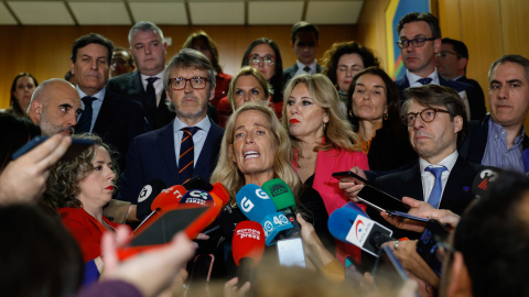 La consejera madrileña Rocío Albert López-Ibor, tras abandonar la mesa del Consejo de Política Fiscal y Financiera.