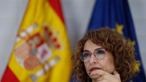 La vicepresidenta primera del Gobierno y ministra de Hacienda, María Jesús Montero, comparece ante los medios tras la reunión del Consejo de Política Fiscal y Financiera (CPFF)