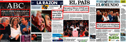  Portada de la prensa del 27 de marzo de 2017.