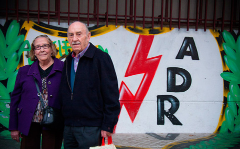 Natividad y Eladio, vecinos de Vallecas y asiduos del restaurante de Cota.