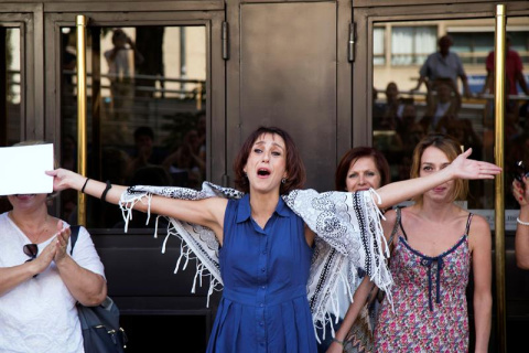  Juana Rivas, a la salida de un juzgado el pasado verano.