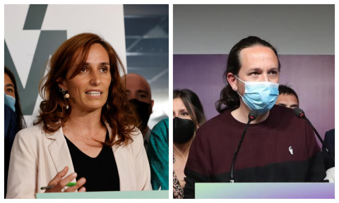 Mónica García y Pablo Iglesias