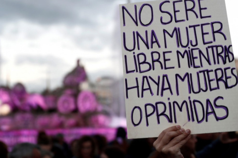 Manifestación por la abolición de la prostitución (imagen de archivo). — EFE