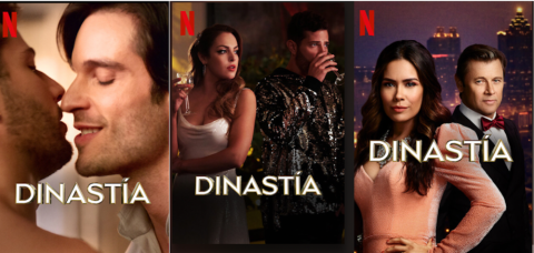 Tres fotografías de la serie Dinastía para tres perfiles distintos de usuarios.