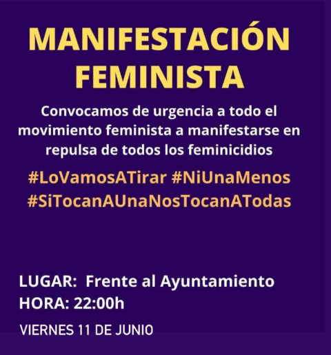  Convocatoria concentración contra la violencia machista