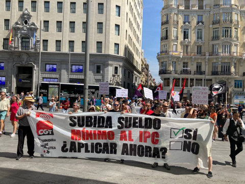  Concentración en Madrid durante la huelga del pasado 16 de junio. - CGT