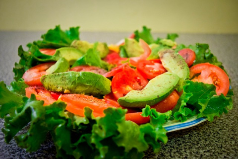 Ensalada con aguacate. 