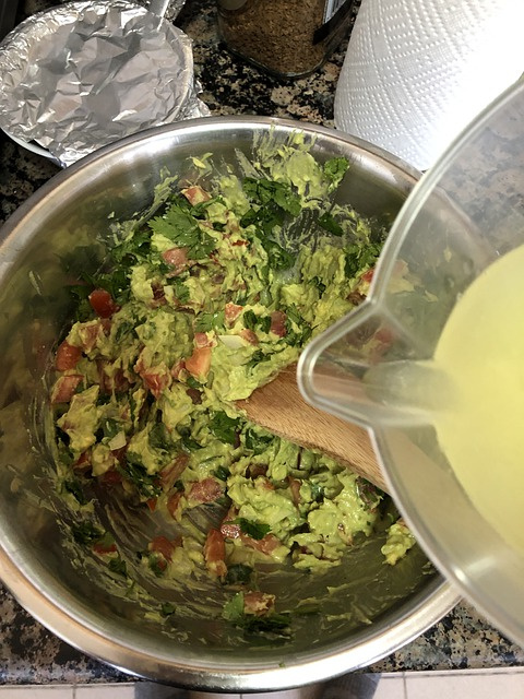 Elaboración guacamole. 