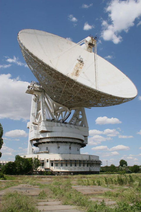 Radiotelescopio de Yevpatoriya (Ucrania), el más grande de Eurasia.