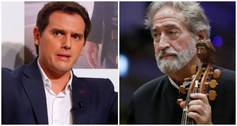  A la izquierda, Albert Rivera. A la derecha, Jordi Savall. Ambas imágenes son de EFE.