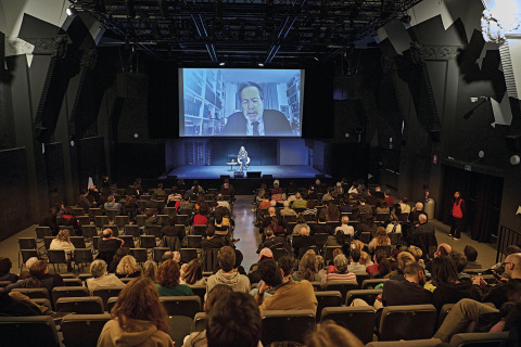  Maurizio Ferraris en una charla con Marta Peirano en el CCCB, el pasado febrero.- CCCB.