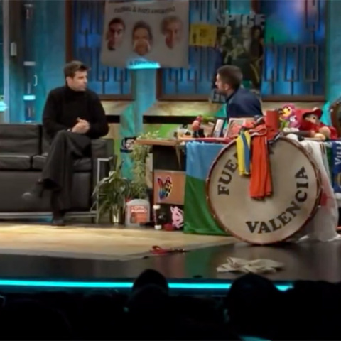 Gerard Piqué y David Broncano Gerard Piqué y David Broncano en 'La Revuelta'