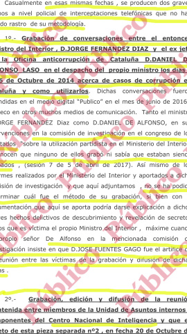 Página 6 del escrito de Justitia et Veritas denunciando la compra de spyware israelí por el DAO Eugenio Pino.