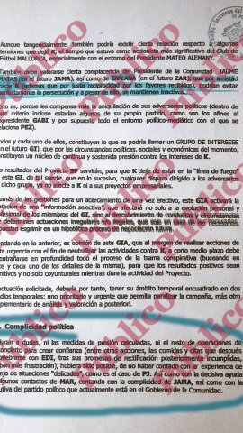 Página 4 del informe 'Swimming Pool' que Villarejo hizo para Cursach sobre el acoso de 'El Mundo' contra él.