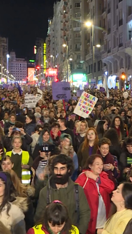 El feminismo vuelve a las calles de Madrid pero con menos fuerza