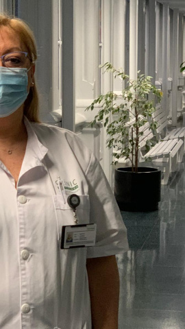 Directora d'Infemeria de l'Hospital Clínic, Gemma Martínez. Fotografia cedida per Gemma Martínez.