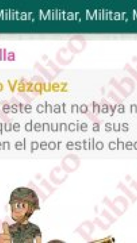 Un chat de militares en activo defiende al grupo de los '26 millones de fusilados' porque "es el sentimiento de muchos"