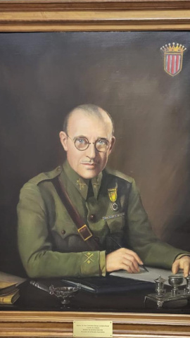 Retrato de Francisco Gómez-Jordana retirado de la Escuela Diplomática