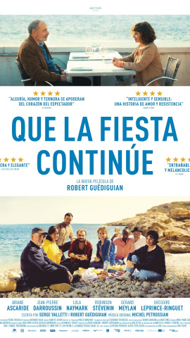 Cartel de la película 'Que la fiesta continúe'.