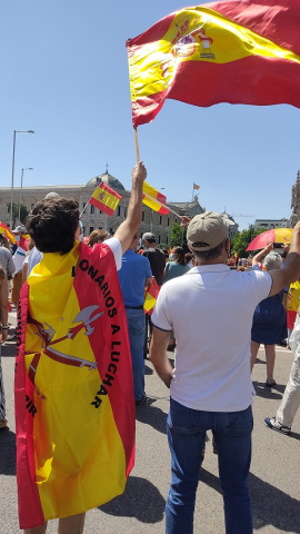 Manifestación Plaza de Colón