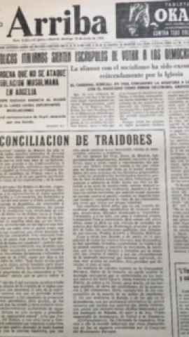 Página del diario 'Arriba'