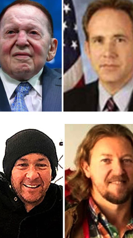 Sheldon Adelson, Brian Nagel, Zohar Lahav y David Morales.