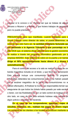 Testimonio del director de salas del Grupo Cursach sobre la Caja B.