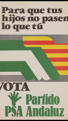 Uno de los carteles del PSA-Partido Andaluz.