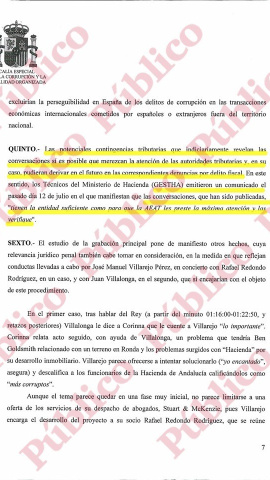 Escrito del 7 de septiembre de 2018 de la Fiscalía Anticorrupción.