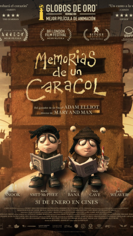 Cartel de la película 'Memorias de un caracol'.