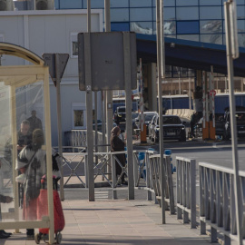 Vehículos en la frontera del Tarajal, el pasado 3 de enero de 2025, en Ceuta