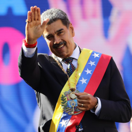 Nicolás Maduro, durante su investidura.