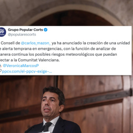 El PP valenciano anuncia la creación de una "unidad de alerta temprana de emergencias".