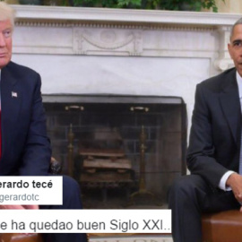 Trump y Obama, qué manera de disfrutar un encuentro